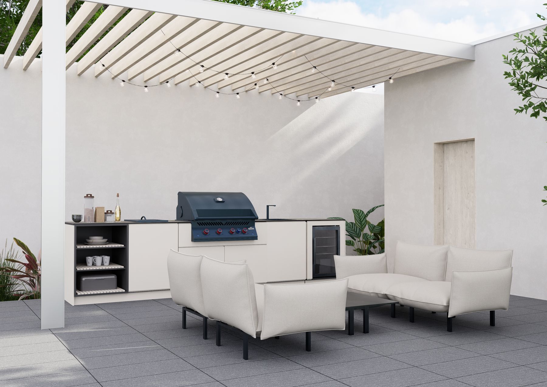 Lounge & buitenkeuken