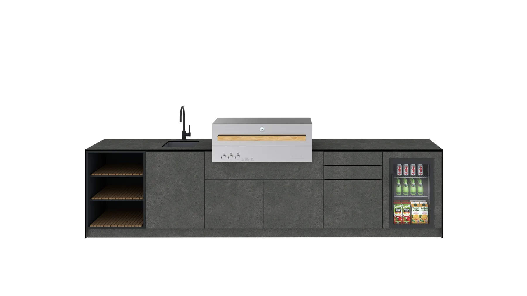 Muurversie Full HPL Fundermax 0027 · Grill Flammkraft