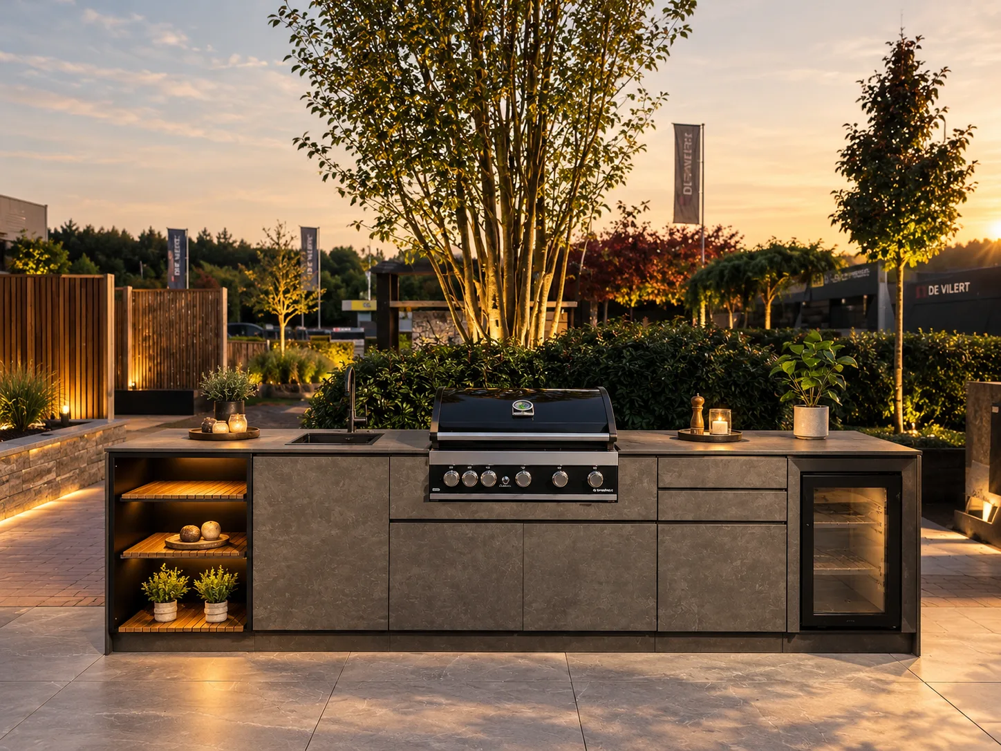 Premium Full HPL buitenkeuken in onze showroom