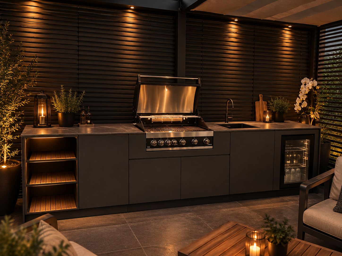 Gerealiseerde buitenkeuken